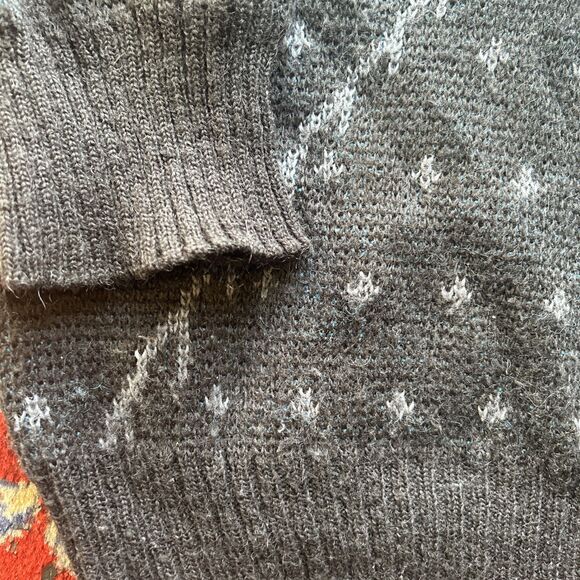 Buckingham Horse Wool Blend Sweater Men’s Sz M Embroidered Vintage Grandpa 90’s - Picture 3 of 5